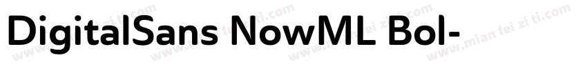 DigitalSans NowML Bol字体转换